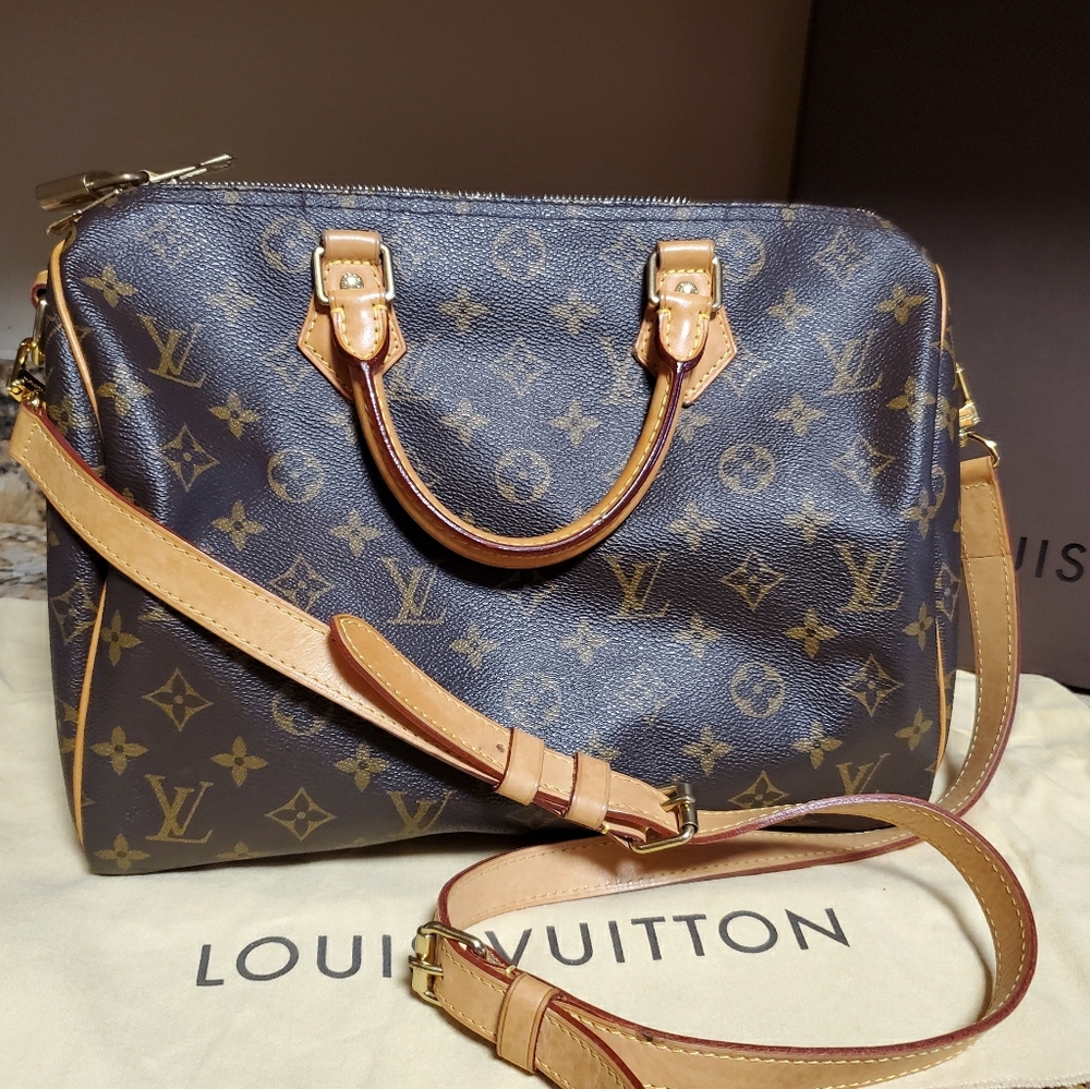 Authentic Louis Vuitton Speedy 30 Boundouliere